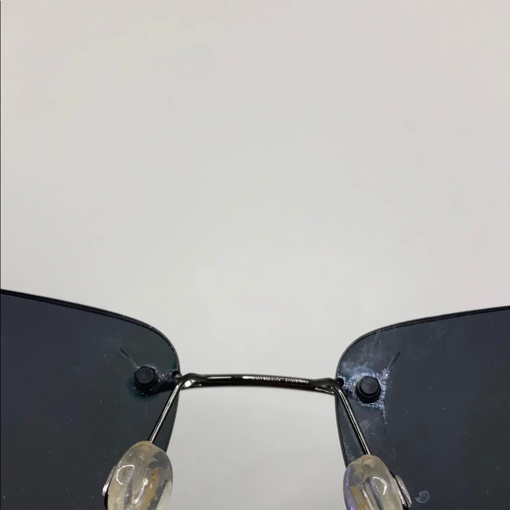 Maui Jim MJ450-02 Lahaina Polarized Stainless Gunmetal Sunglasses 59-19-130 FLAW